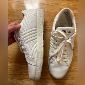 Prada leather sneakers Authentic